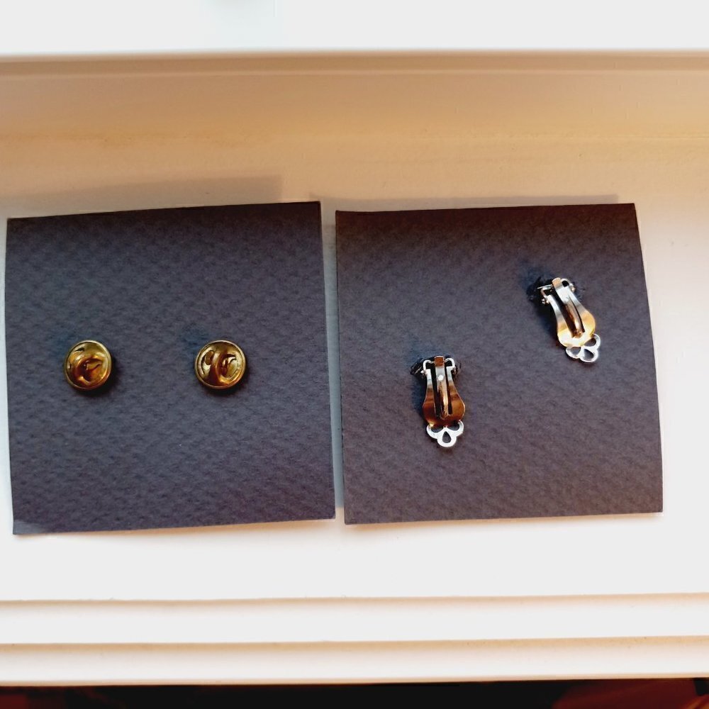 VINTAGE BY TWO Women Of San Francisco Earrings & Pin Matching Set Map Motif - Picture 3 of 8